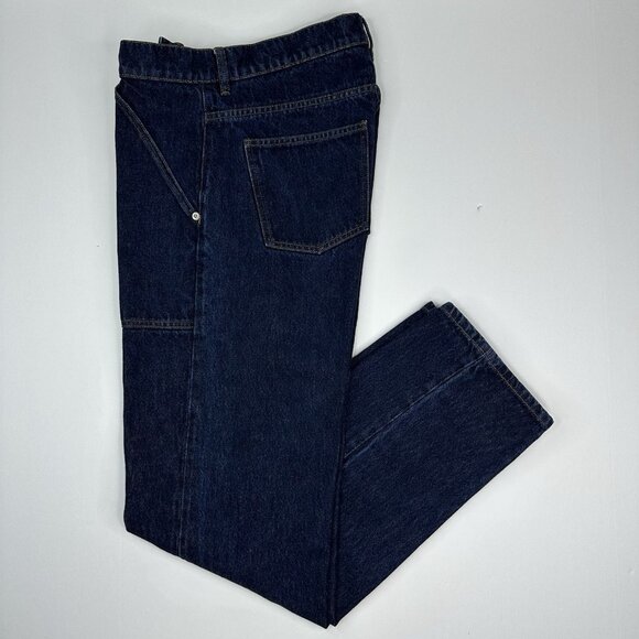 Nanushka Women’s Blue Straight Leg Button-Fly Designer Jeans W31-32/L31 - Picture 2 of 12